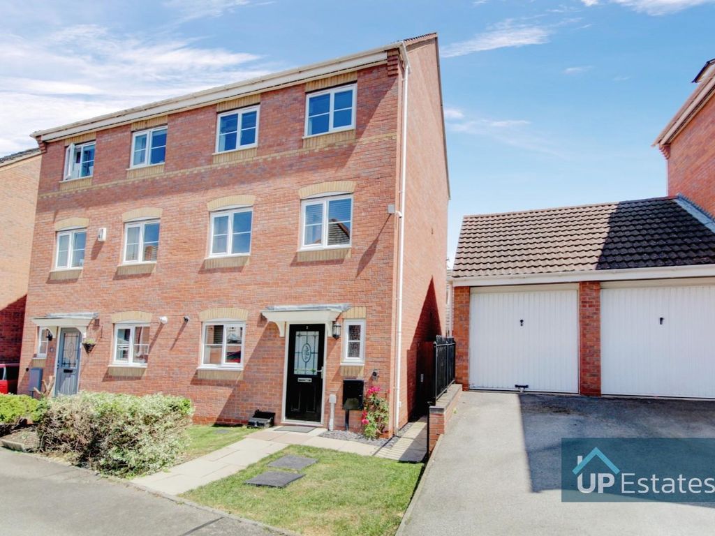 4 bed semidetached house for sale in Passionflower Close, Bedworth