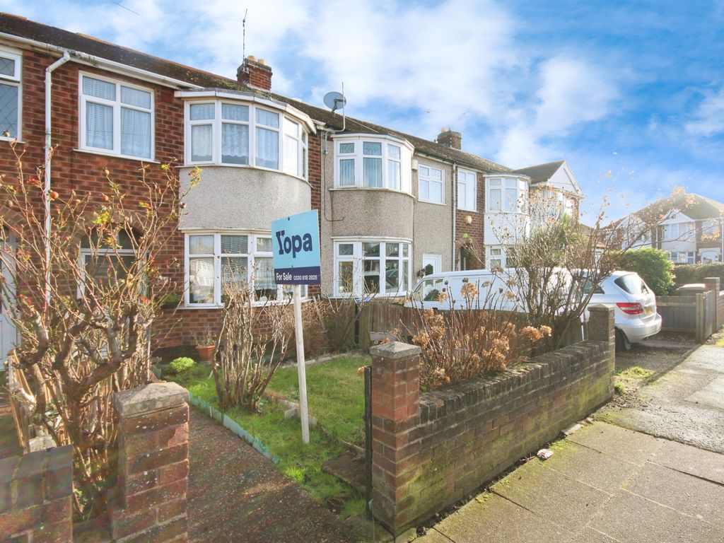 3 bed terraced house for sale in Selworthy Road, Coventry CV6, £170,000