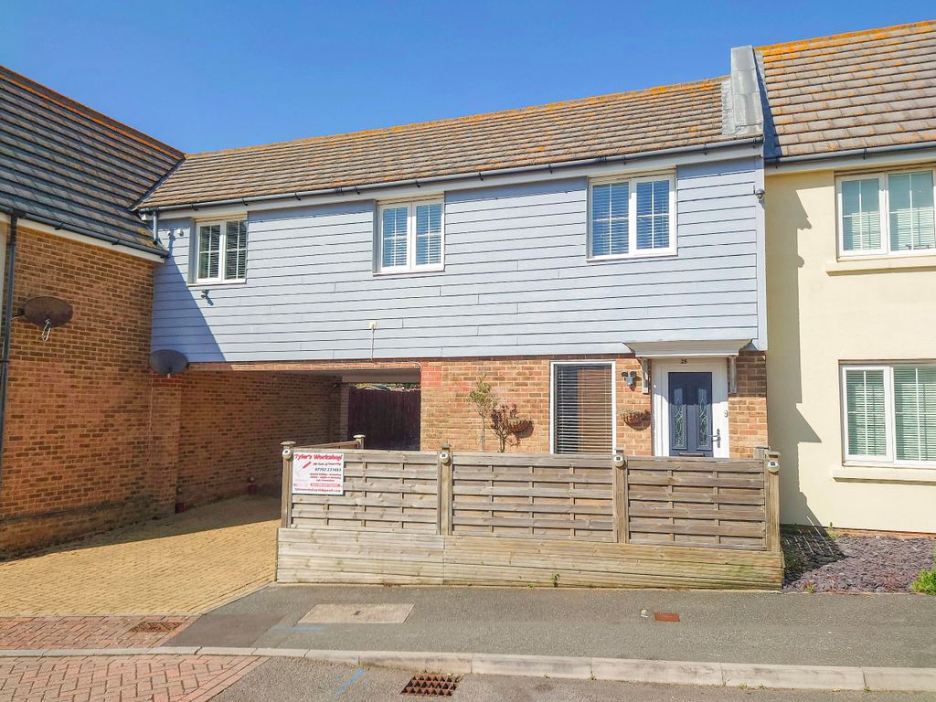 3 bed terraced house for sale in Roundhouse Crescent, Peacehaven BN10