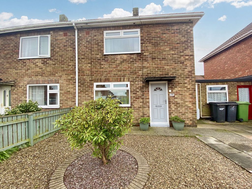 2 bed semidetached house for sale in Wood Lane, Bedlington NE22, £