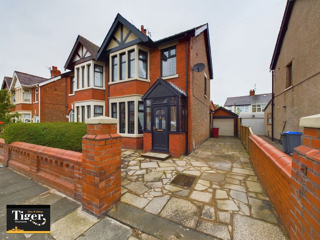 3 bed semidetached house for sale in Mayfair Road, Blackpool FY1, £
