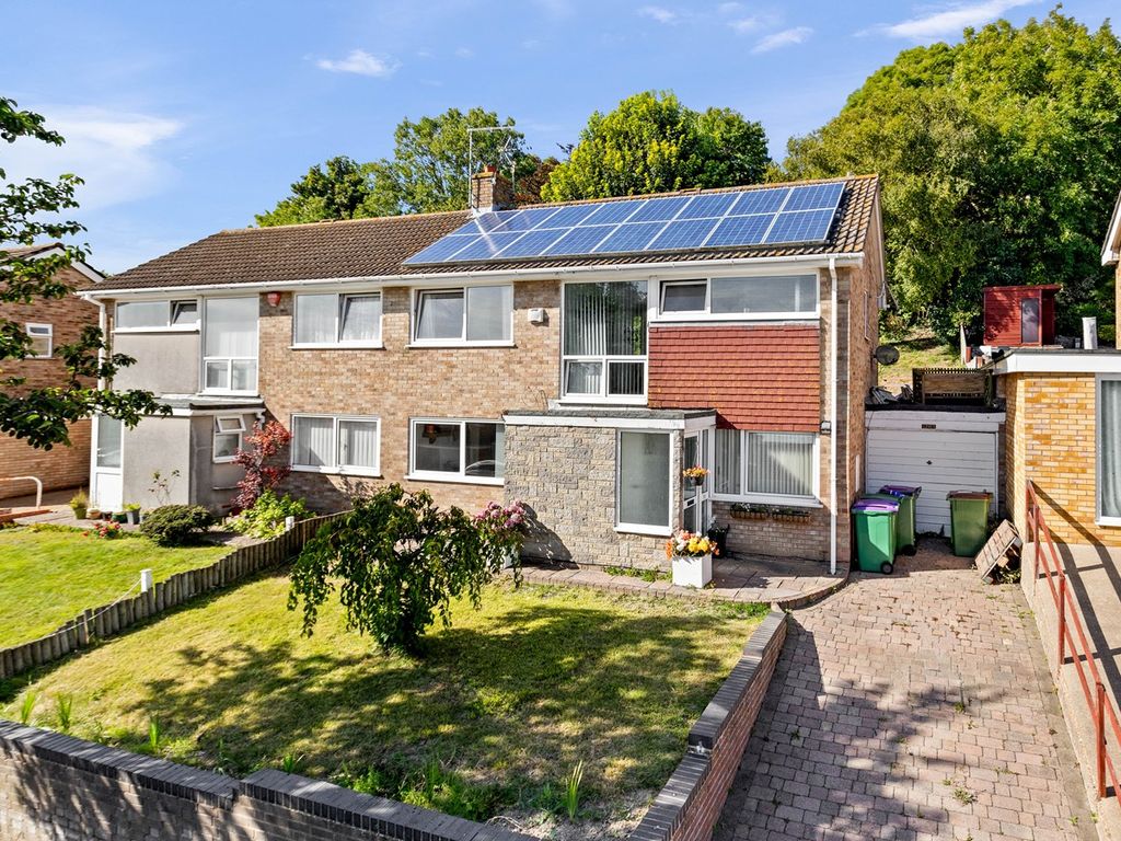 3 bed semidetached house for sale in Downs Road, Folkestone CT19, £