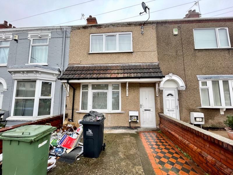 3 bed terraced house for sale in Wellington Street, Grimsby DN32, £