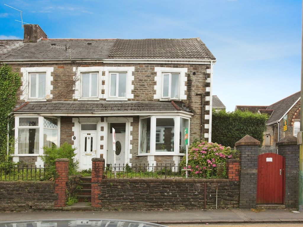 3 bed end terrace house for sale in Mill Road, Caerphilly CF83, £