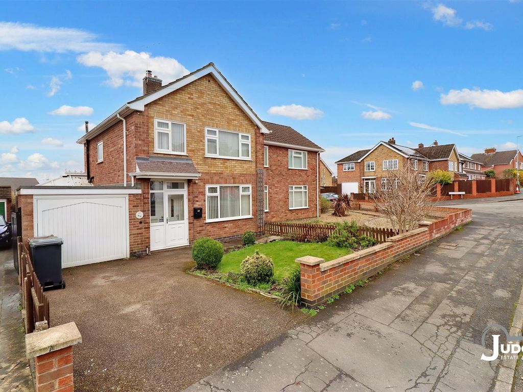 3 bed semidetached house for sale in Edward Street, Anstey, Leicester