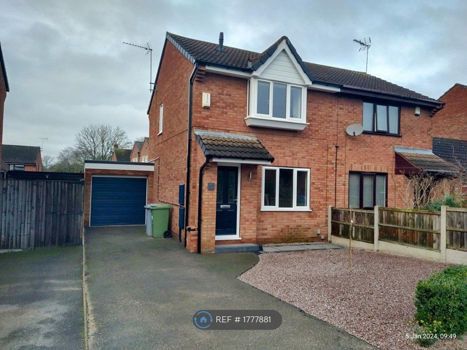 2 bed semidetached house to rent in Nelson Road, New Balderton, Newark