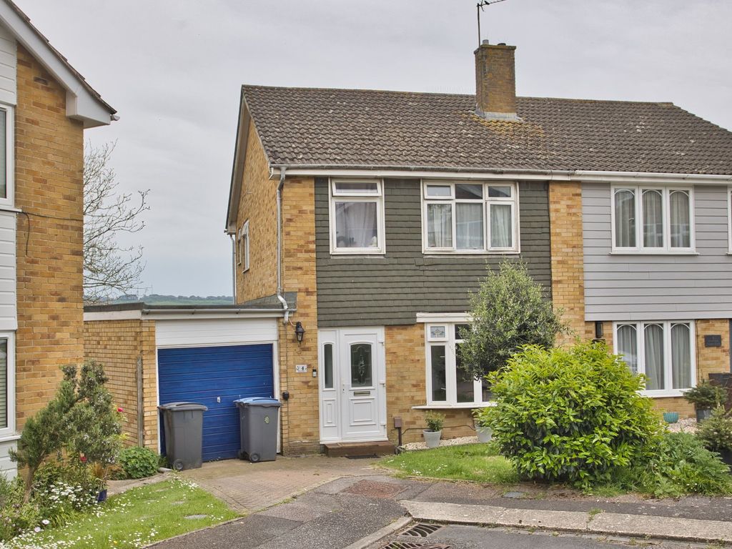 3 bed semidetached house for sale in Briar Close, River, Dover CT17, £