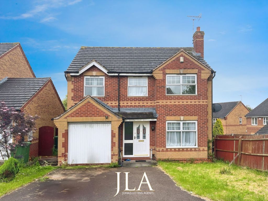 4 bed detached house to rent in Foxon Way, Braunstone, Leicester LE3, £