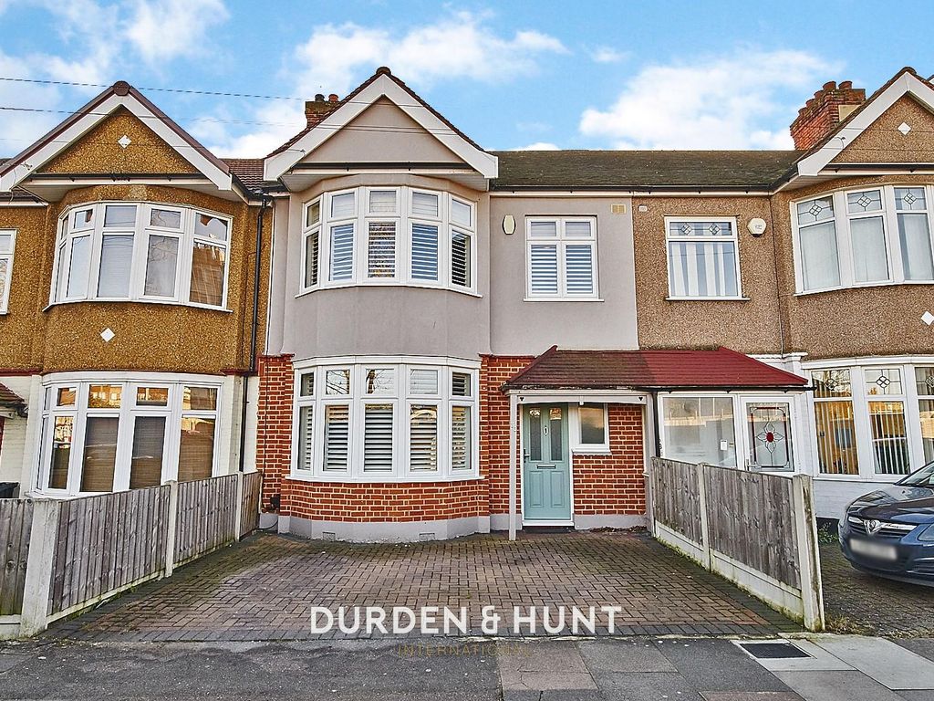 3 bed terraced house for sale in Hertford Road, Newbury Park IG2, £