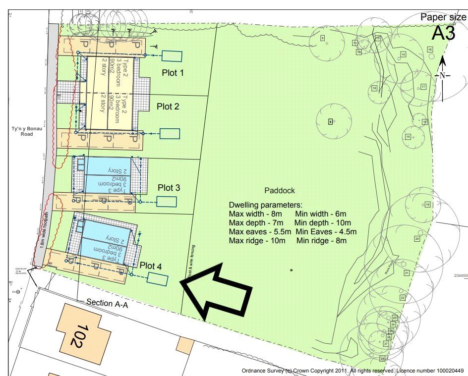 Land for sale in Land Adjacent To 102, Tyn Y Bonau Road, Pontarddulais
