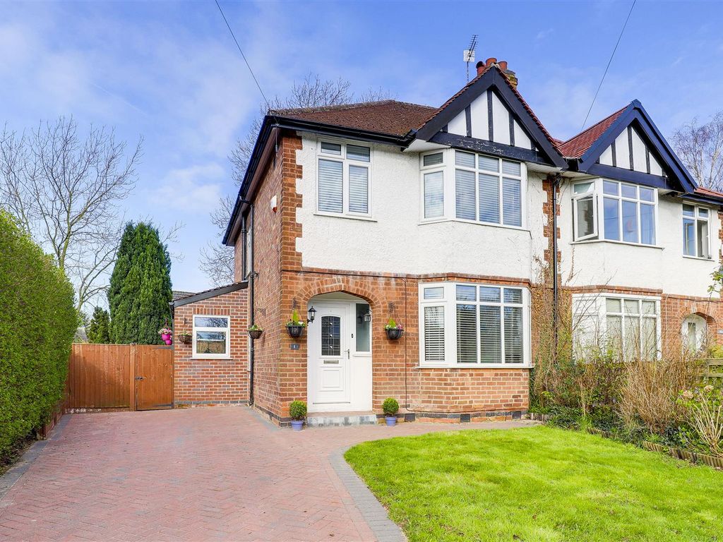 3 bed semidetached house for sale in Sandringham Crescent, Wollaton, Nottinghamshire NG8, £