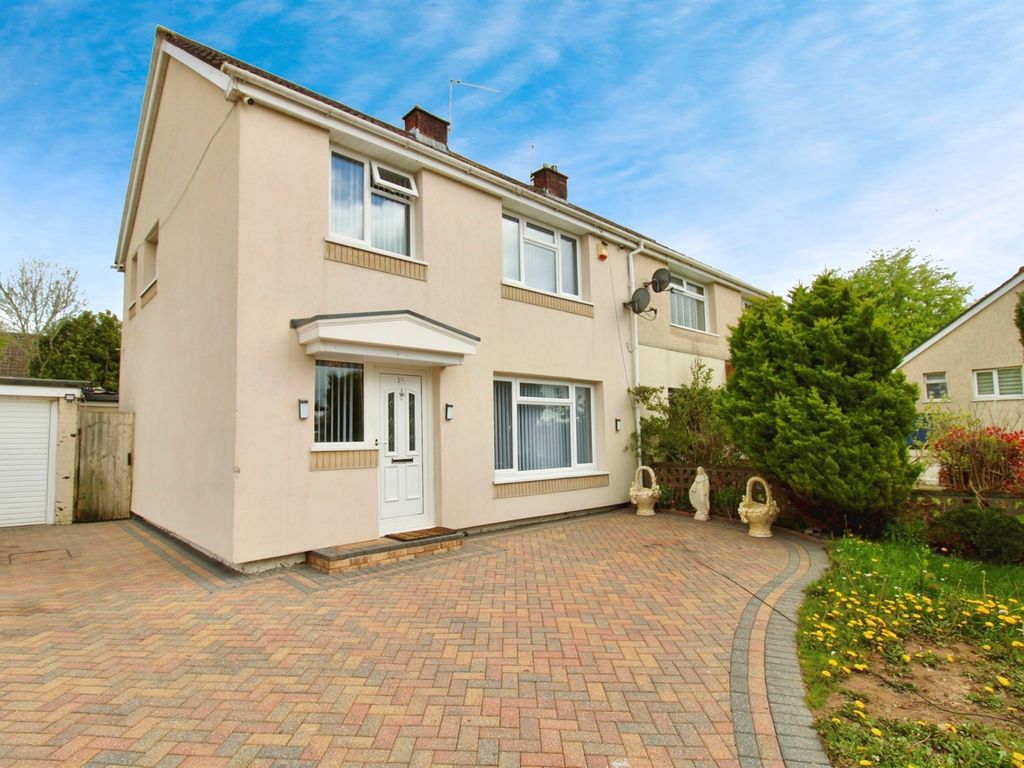 3 bed semidetached house for sale in Trowbridge Road, Rumney, Cardiff