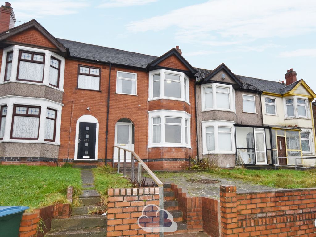 3 bed terraced house for sale in Sewall Highway, Coventry CV6, £190,000