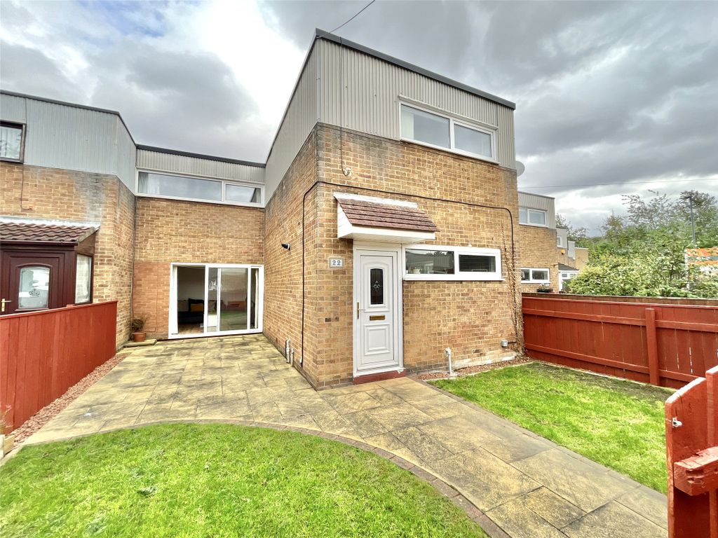 2 bed terraced house for sale in Brunton Grove, Fawdon, Newcastle Upon