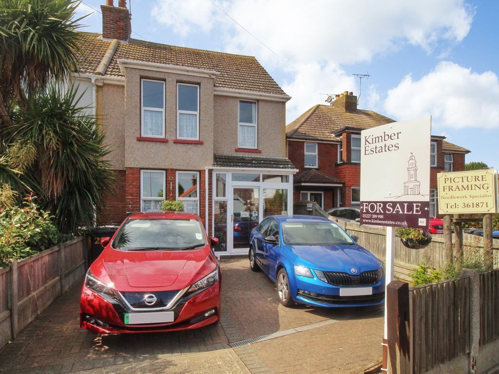 3 bed semidetached house for sale in Reculver Road, Herne Bay, Herne