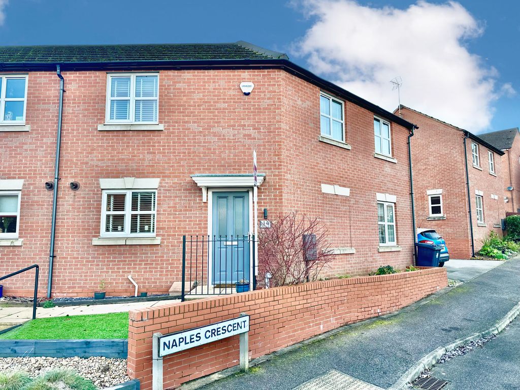 3 bed semidetached house for sale in Naples Crescent, Pleasley