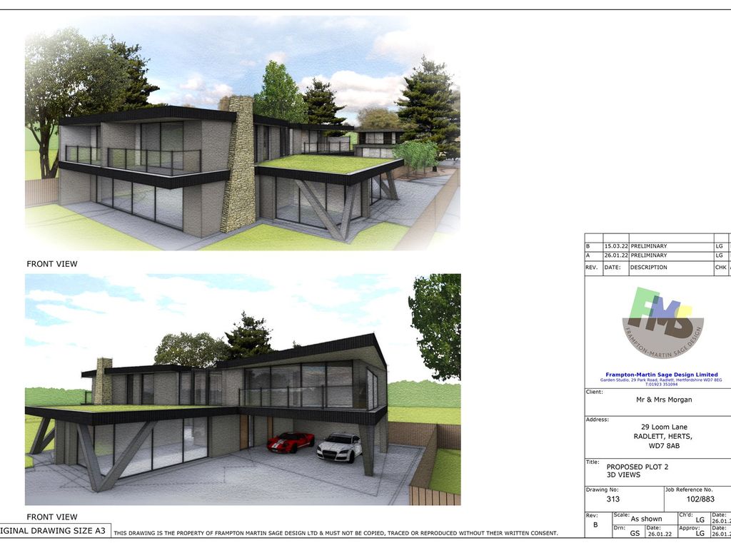 Land for sale in Loom Lane, Radlett, Hertfordshire WD7, £3,000,000 Zoopla