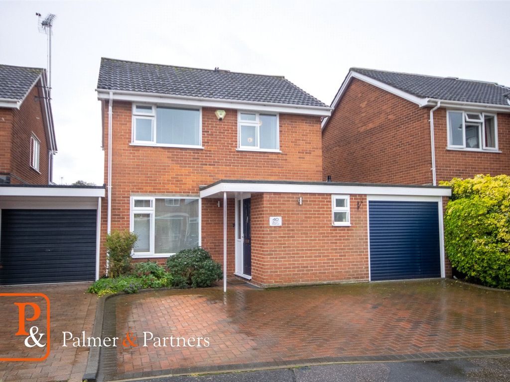 3 bed linkdetached house for sale in Byron Avenue, Lexden, Colchester