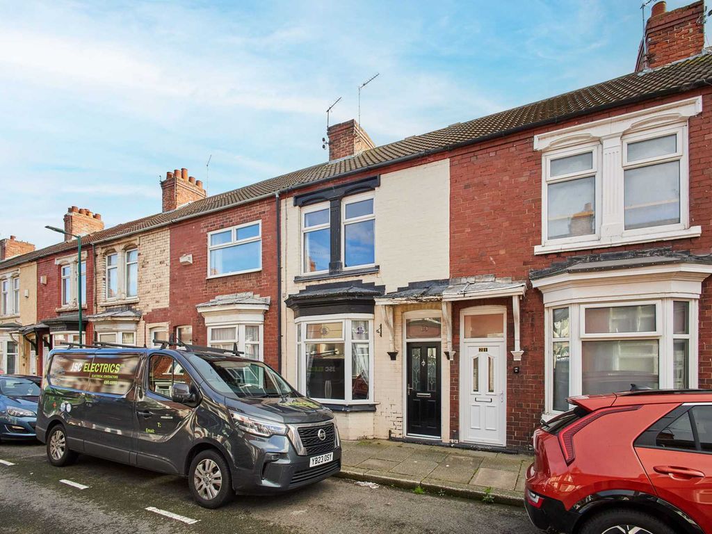 3 bed terraced house for sale in Charles Street, Redcar TS10, £92,000