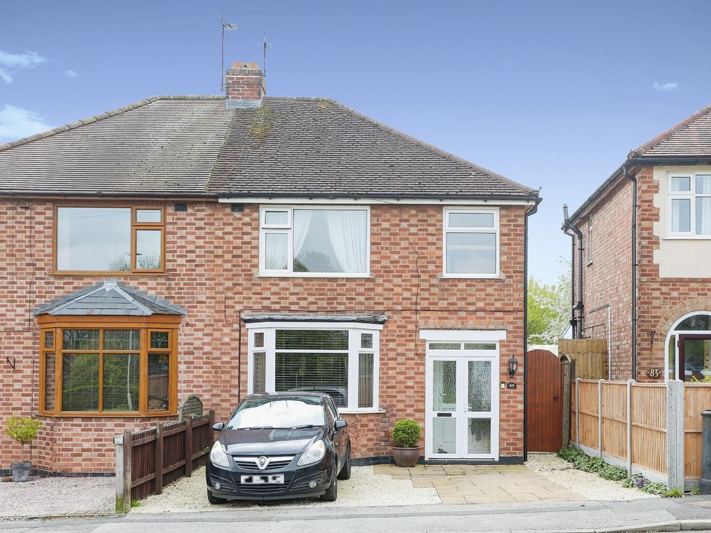 3 bed semidetached house for sale in Blaby Road, Enderby, Leicester