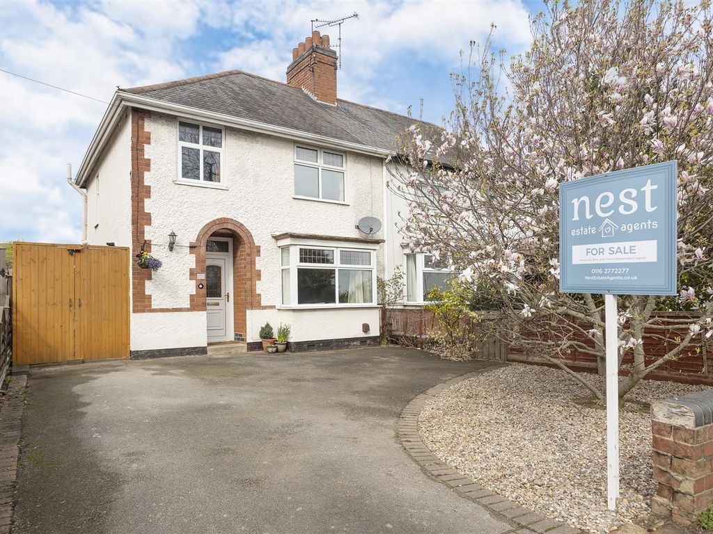 3 bed semidetached house for sale in Leicester Road, Enderby