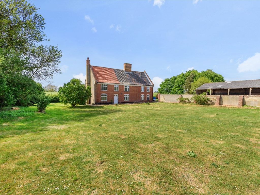 4 bed detached house for sale in Suttons Farmhouse, Aldeby, Beccles