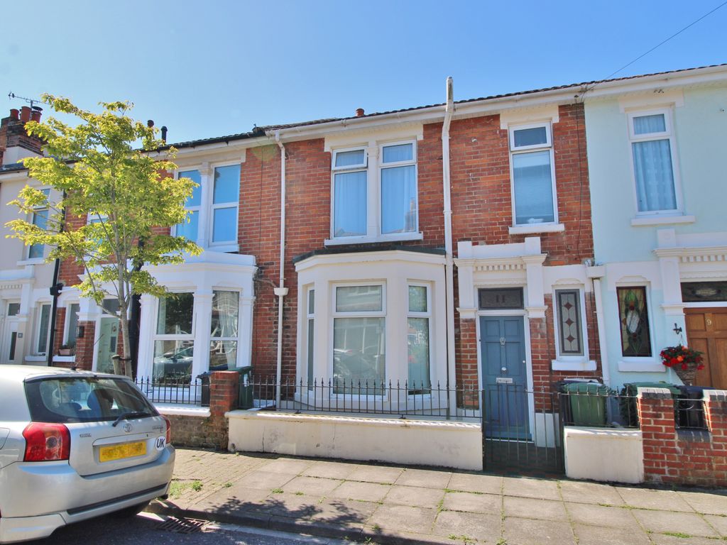 3 bed terraced house for sale in Collins Road, Southsea PO4, £415,000