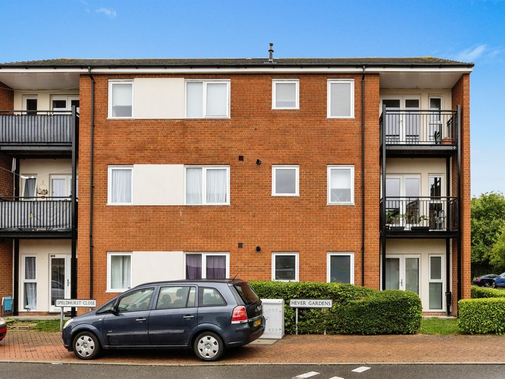 1 bed flat for sale in Hever Gardens, Kingsnorth, Ashford TN23, £