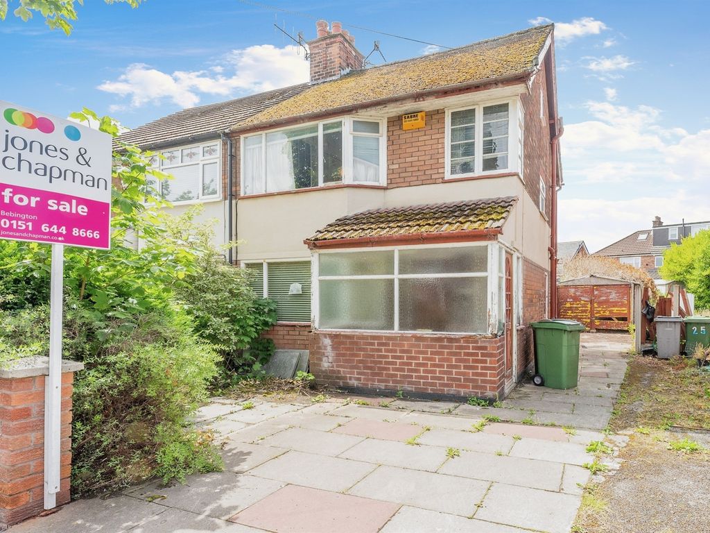 3 bed semidetached house for sale in Asterfield Avenue, Bebington