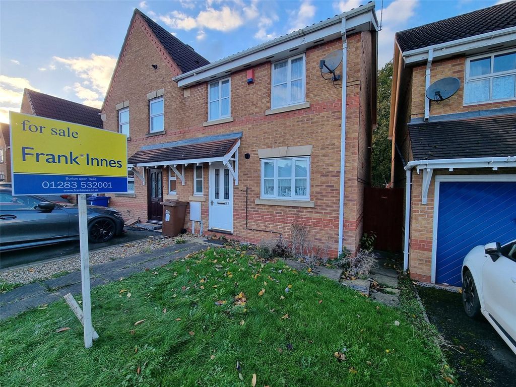 3 bed semidetached house for sale in Maple Way, Branston, BurtonOn