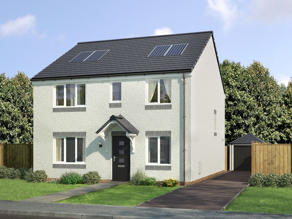 New home, 4 bed detached house for sale in "The Thurso" at Cupar Road