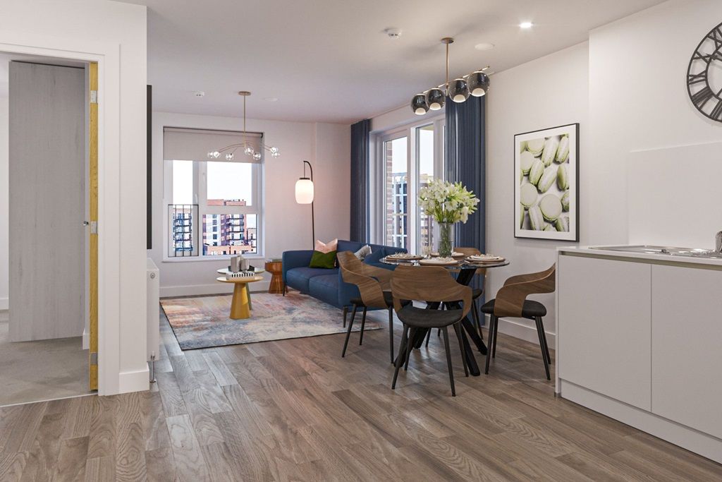 New home, 2 bed flat for sale in "Pullman House" at Brook Avenue