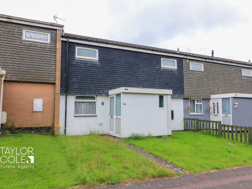 3 bed terraced house for sale in Honeybourne, Tamworth B77, £125,000