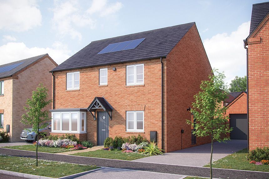 New home, 4 bed detached house for sale in "The Kestrel" at Ironbridge