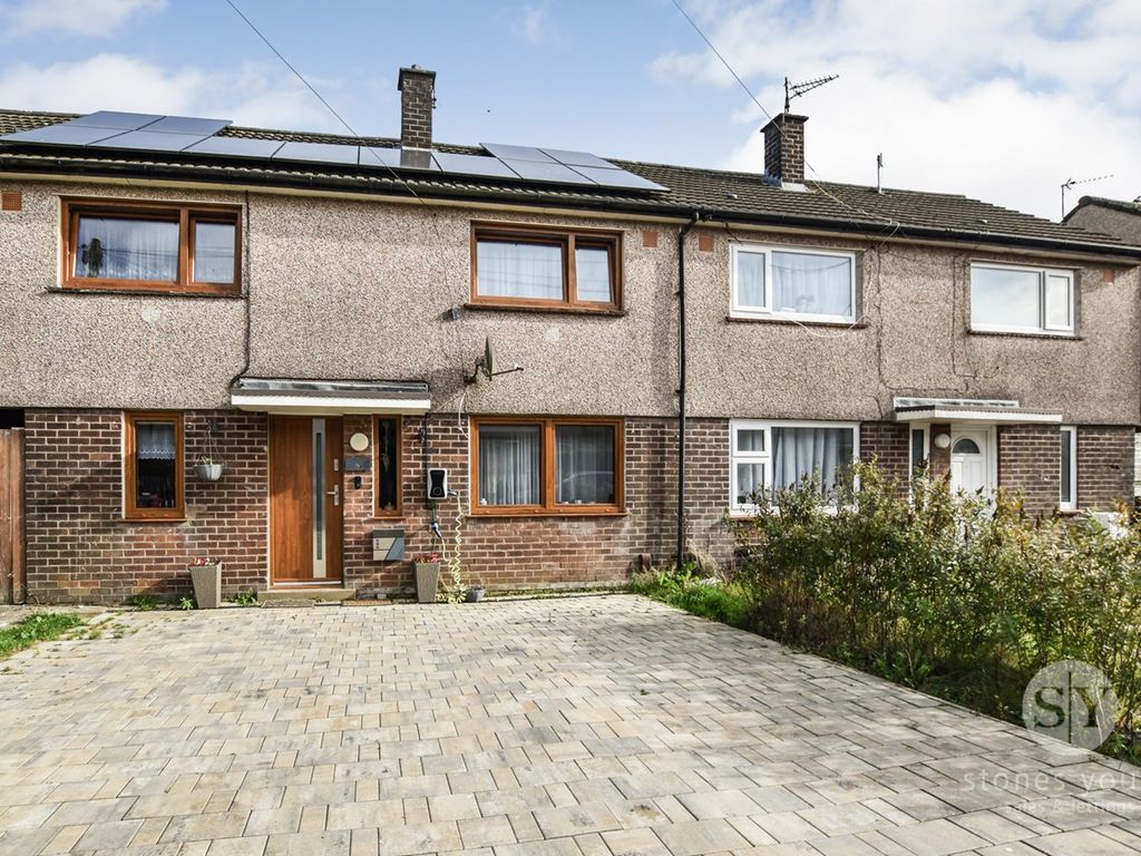 3 bed terraced house for sale in Glenluce Crescent, Blackburn BB1, £