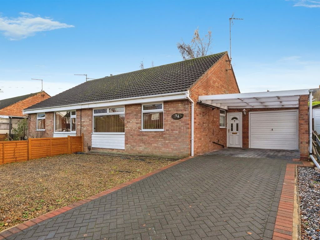 2 bed semidetached bungalow for sale in Wroxall Drive, Grantham NG31