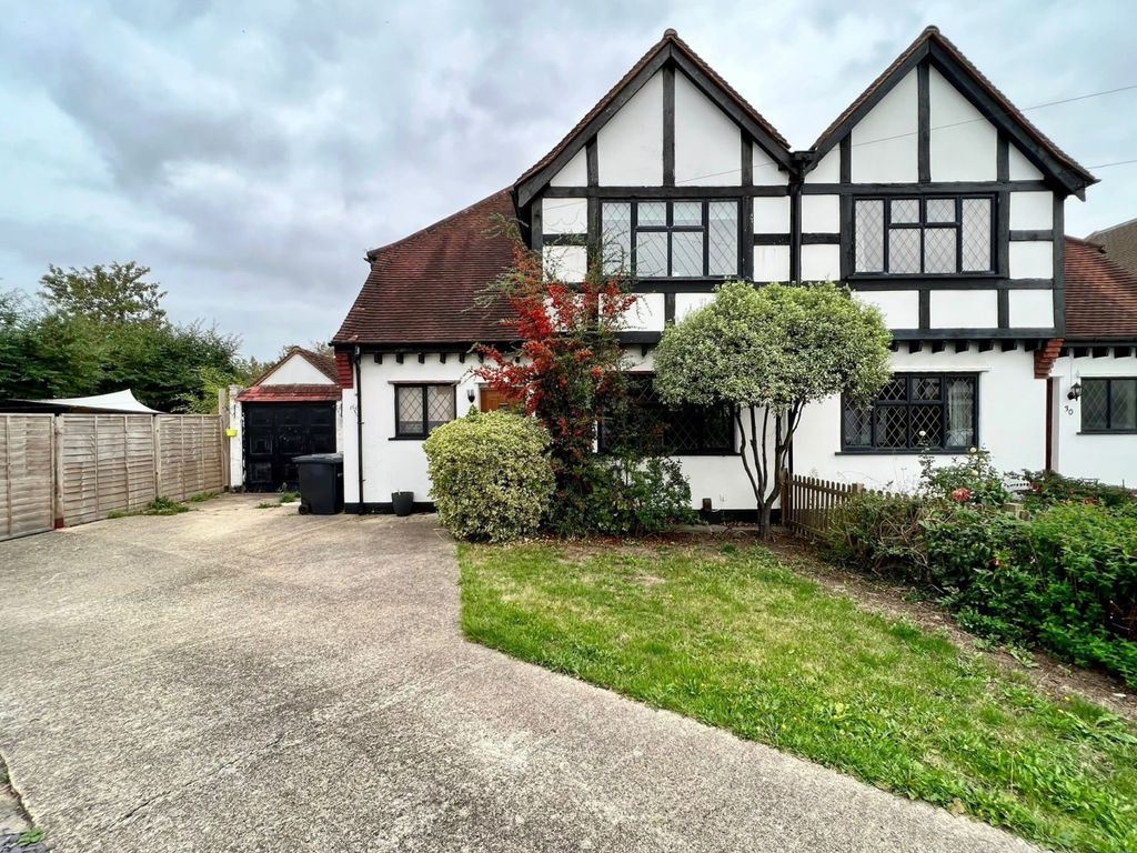 3 bed semidetached house for sale in Manor Way, Egham, Surrey TW20, £