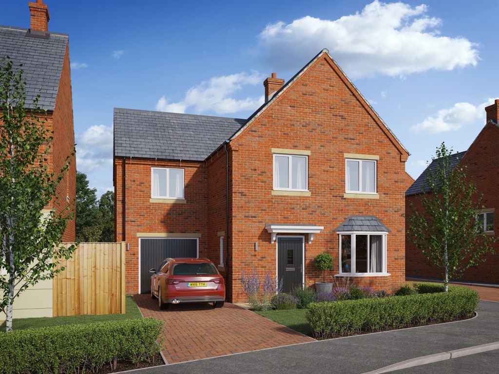 New home, 4 bed detached house for sale in Brick Kiln Road, Raunds