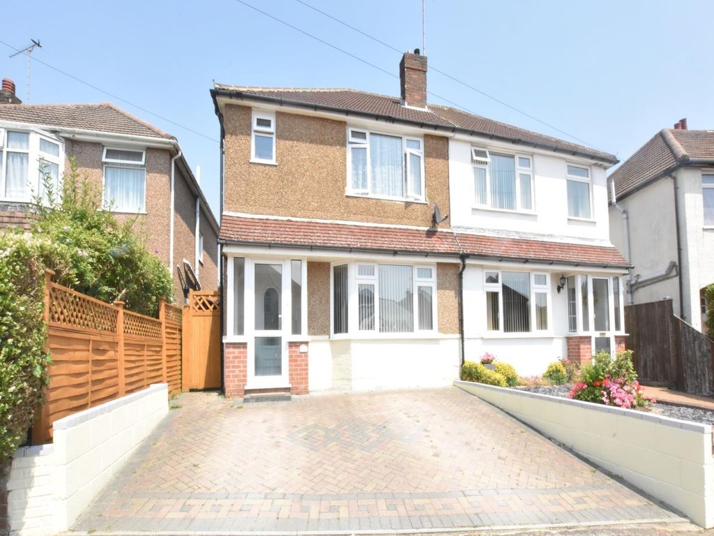 3 bed semidetached house for sale in Downlands Close, BexhillOnSea
