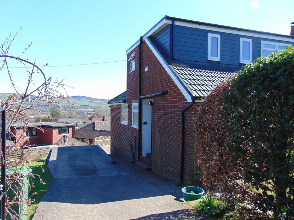 3 bed semidetached bungalow for sale in Cheviots Road, High Crompton