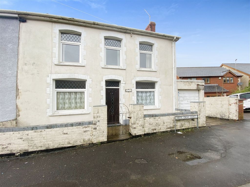 3 bed semidetached house for sale in Heol Dewi Sant, Bettws, Bridgend