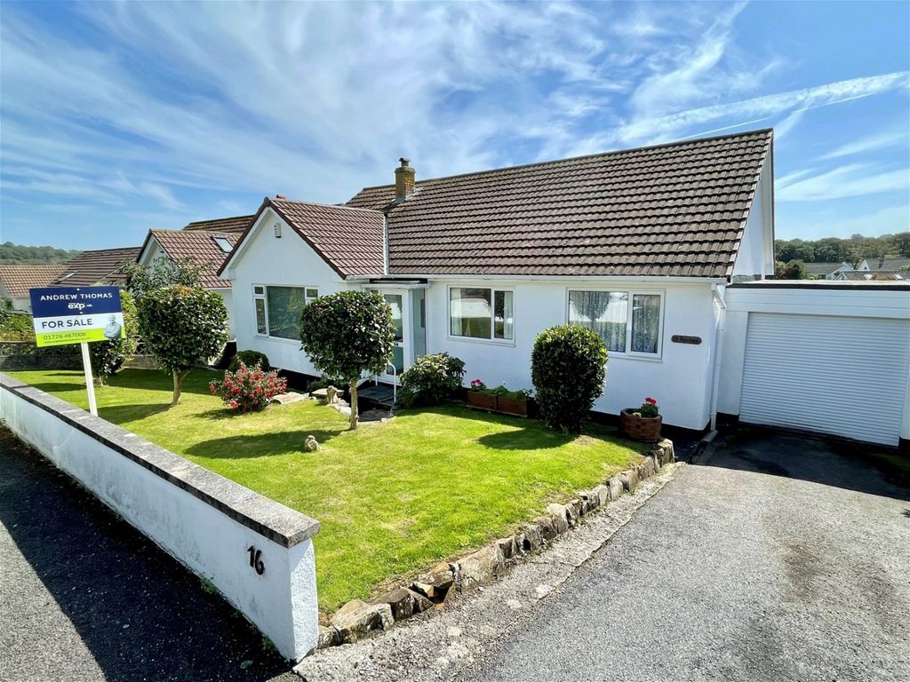 3 bed bungalow for sale in Springfield Close, Polgooth, St. Austell