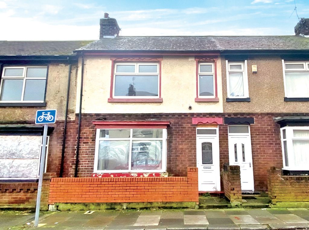 3 bed terraced house for sale in Windermere Road, Hartlepool TS25, £