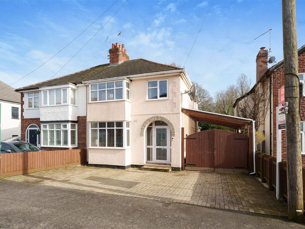 3 bed semidetached house for sale in Grange Avenue, Leicester Forest East, Leicester LE3, £