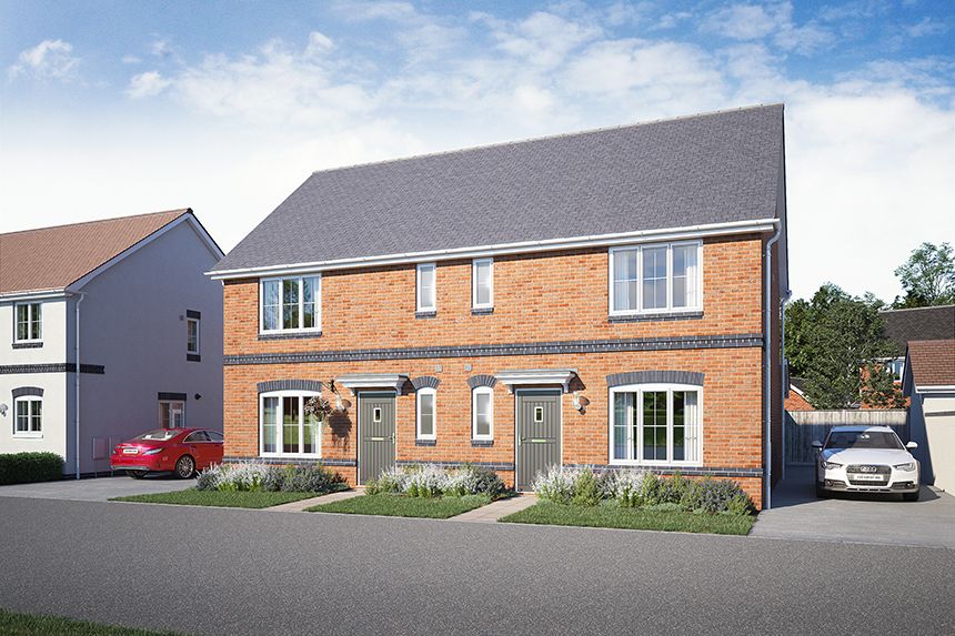 New home, 3 bed semidetached house for sale in "The Midford" at East
