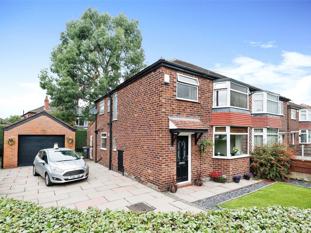 3 bed semidetached house for sale in Morningside Drive, East Didsbury, Manchester M20, £400,000