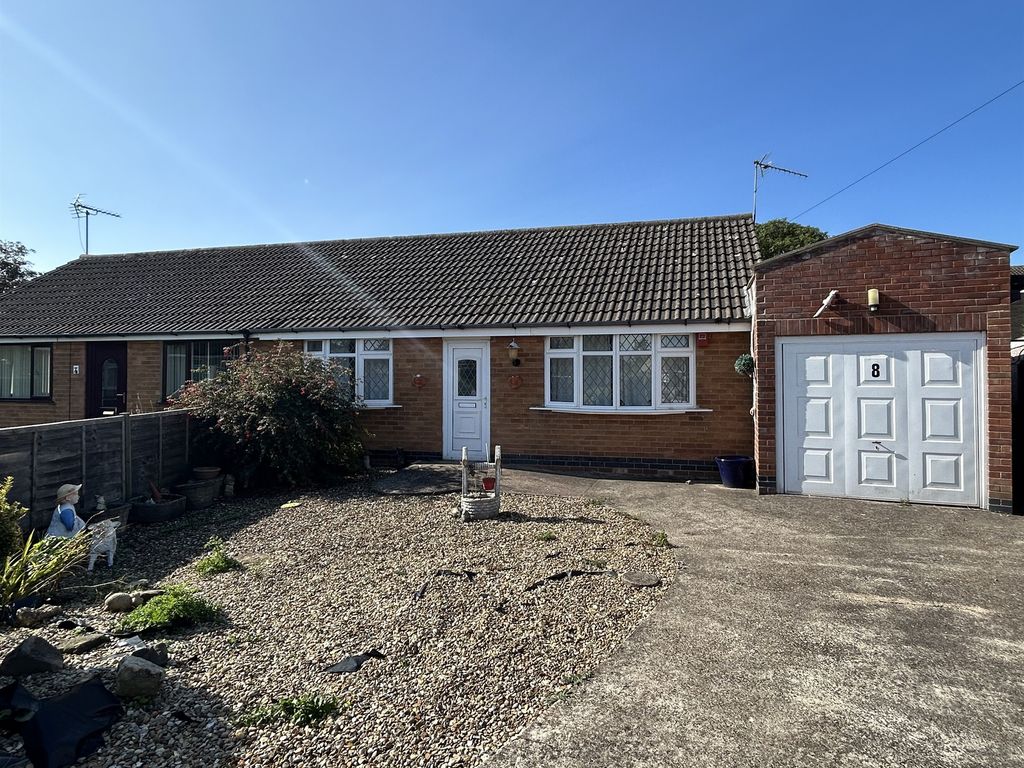 2 bed semidetached bungalow for sale in Denham Close, Skegness PE25, £