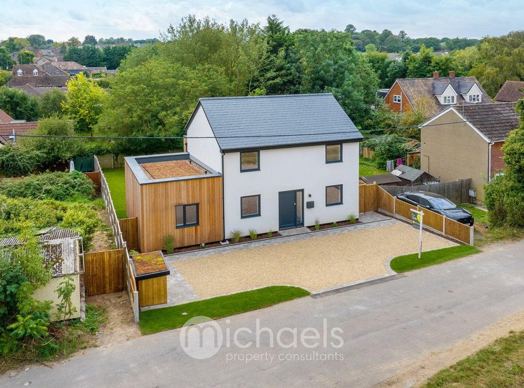 New home, 4 bed detached house for sale in Huxtables Lane, Fordham Heath, Colchester CO3, £