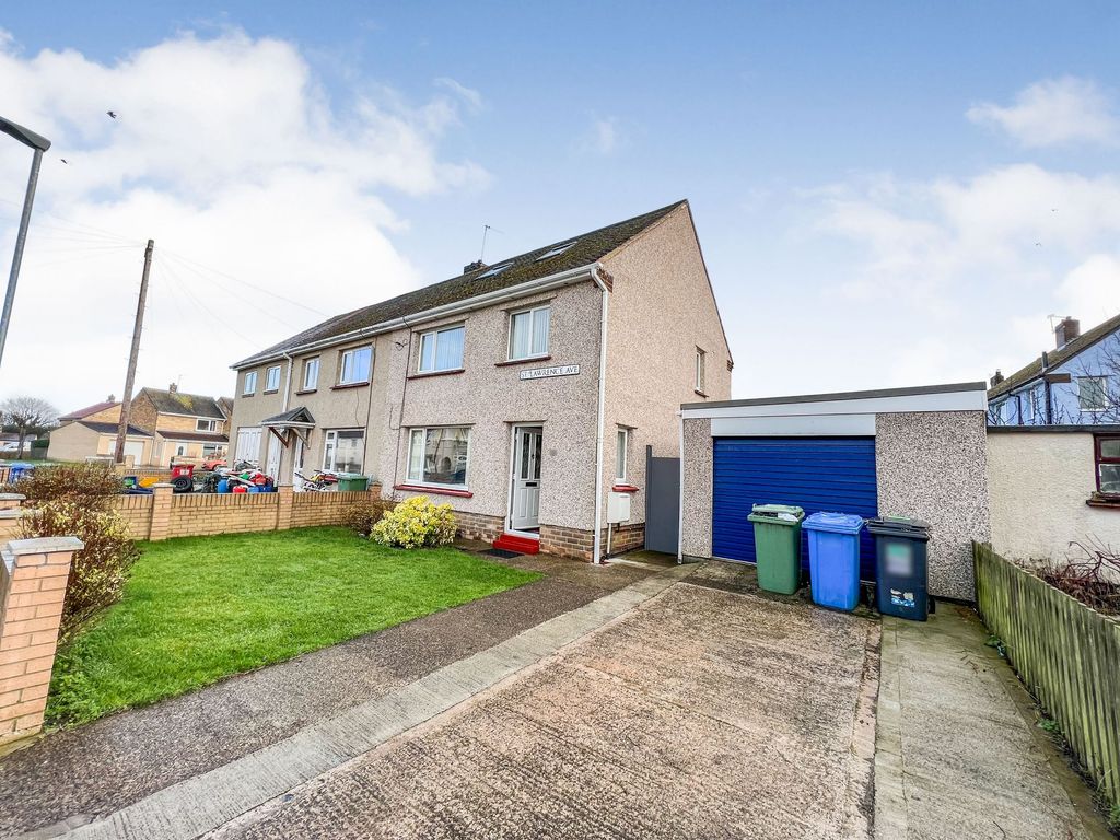 3 bed semidetached house for sale in St. Lawrence Avenue, Amble