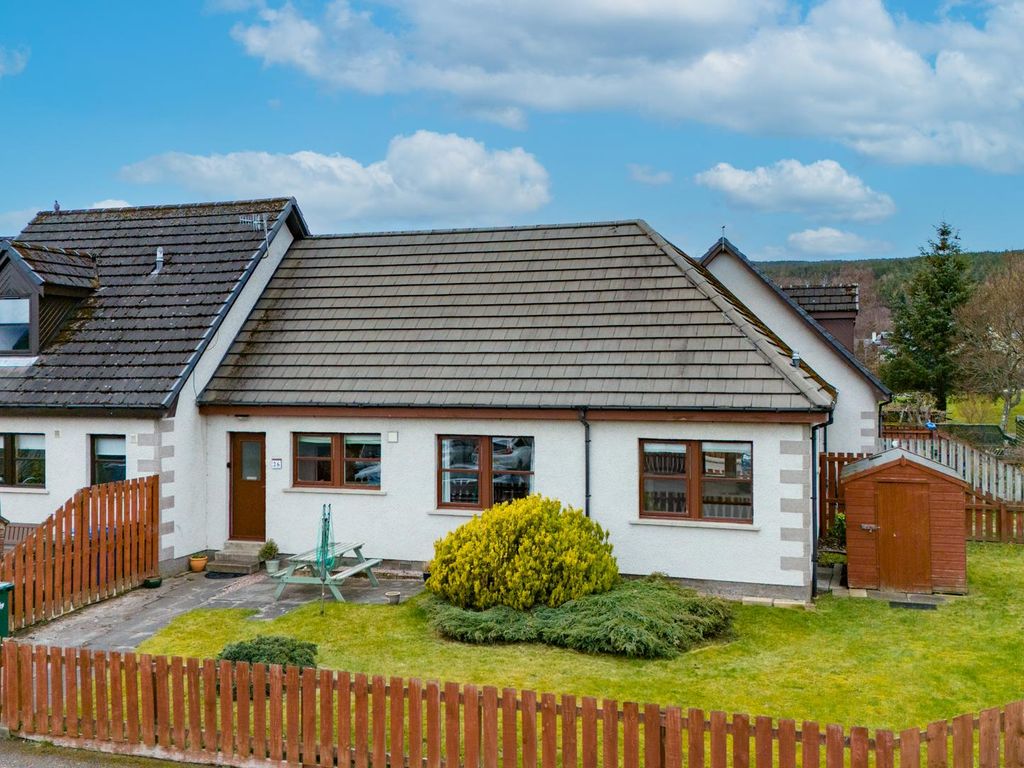 2 bed terraced bungalow for sale in Braeriach Court, Aviemore PH22, £